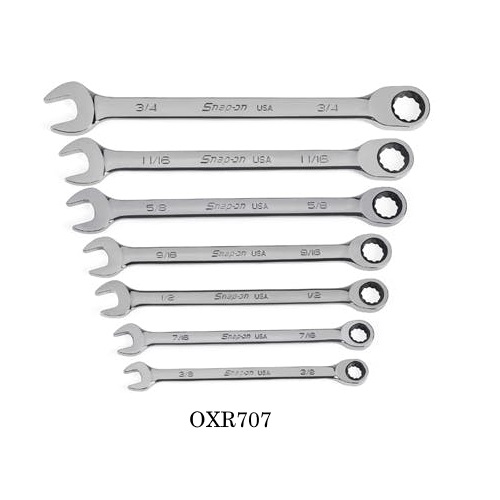 Snapon-Wrenches-Ratcheting Combination Standard Handle, Inches